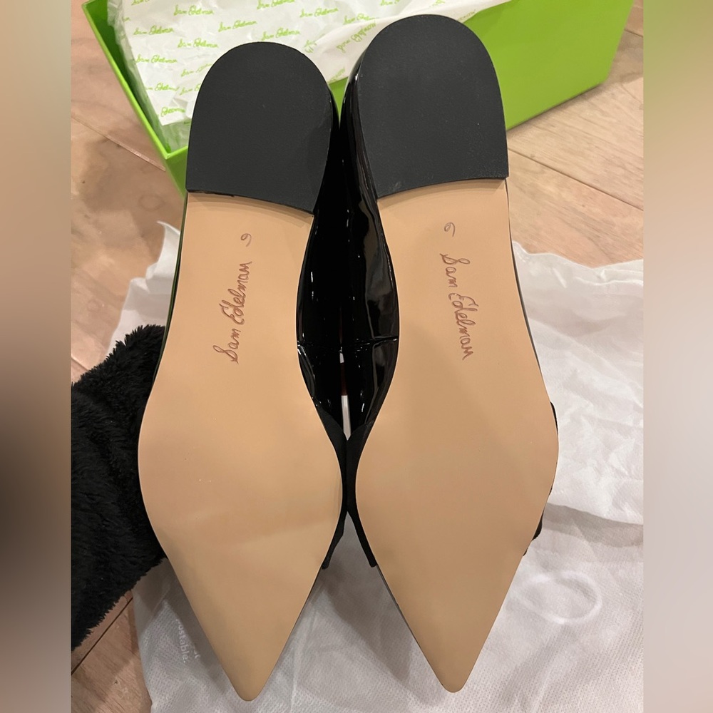 Sam Edelman Black Flats 6 - Picture 10 of 10
